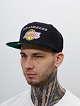 Бейсболка MITCHELL NESS арт. HHSS2997-LALYYPPPBLCK Los Angeles Lakers NBA (черный)